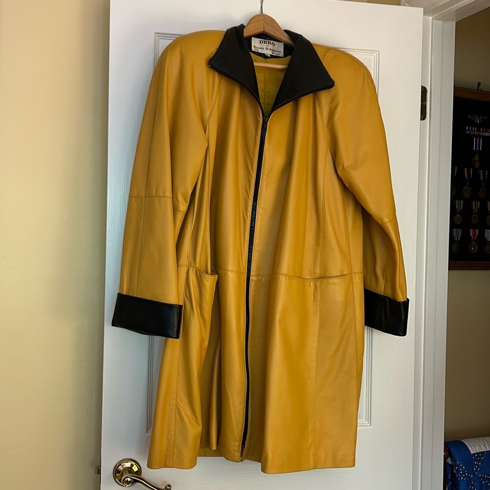 Leather coat